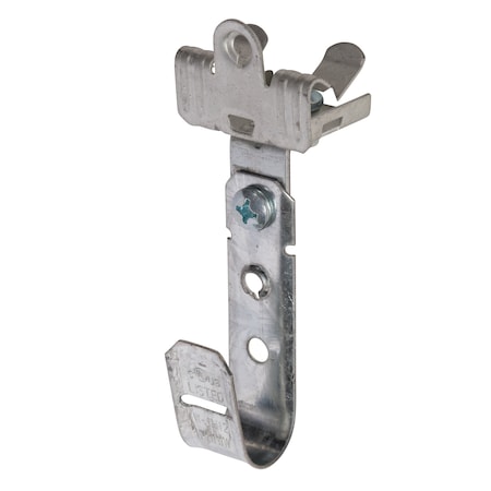 Winnie Industries 3/4in. J Hook with Angle Clip & Hammer on Flange 5/16in. to 1/2in., 100PK WJH12ACM58